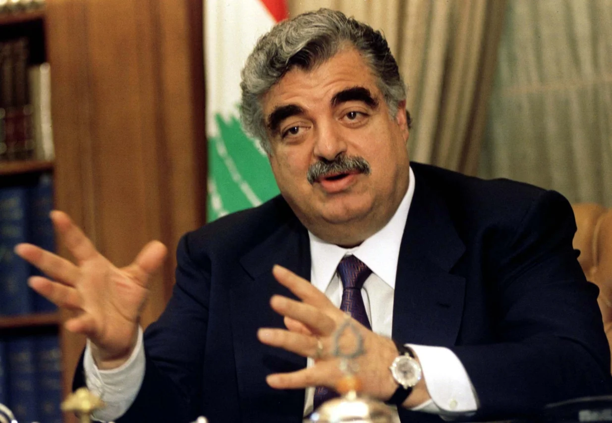 Lebanese Prime Minister Rafik al-Hariri speaks during an interview with Reuters at his house in Beirut November 30, shortly after he announced that he would not remain as prime minister under newly-appointed President Emile Lahoud. Hariri, who has headed Lebanon's government since 1992, said he would stay in politics, but not in his currenty post.MA/AA/Reuters Photographer