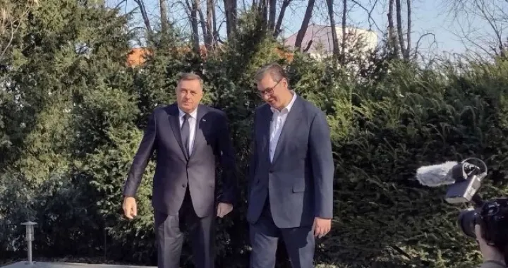 Milorad Dodik i Aleksandar Vučić, sastanak u Beogradu/X.com