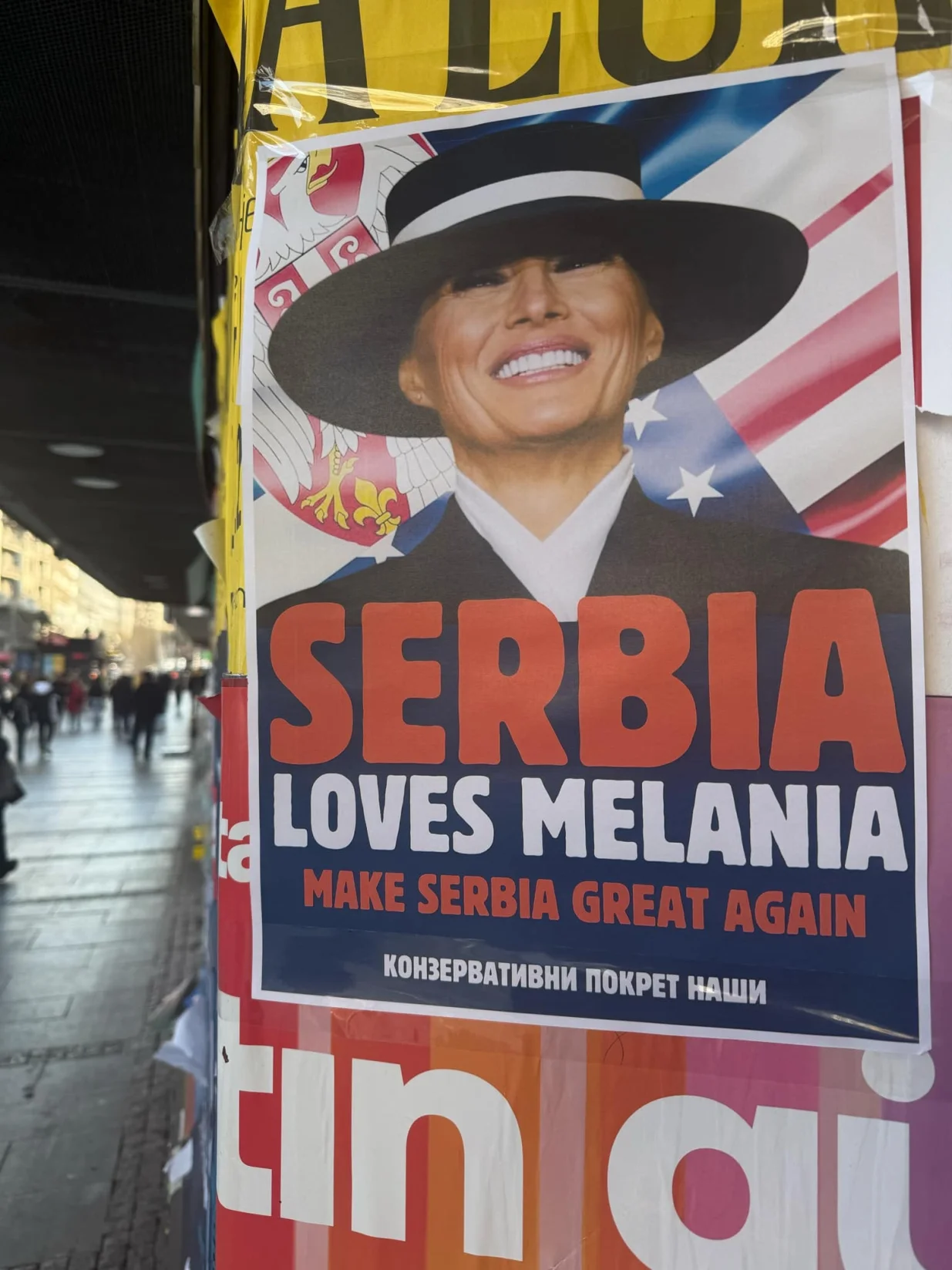 Melanija Trump na plakatima/