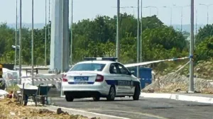 Policija na gradilištu/ Srbija Live Beograd/ Instagram/