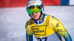 04 February 2025, Austria, Saalbach-Hinterglemm: Alpine Skiing, World Championships, Downhill, Ladies, First Training, Elvedina Muzaferija from Bosnia and Herzegovina. Photo: Jens B?ttner/dpa Photo: Jens B?ttner/DPA