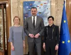 Elmedin Konaković, Kaja Kallas i Marta Kos//