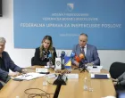 Direktorica FUZIP Ivana Prvulović sa saradnicima koordinacioni sastanak predstavnicima Udruženja poslodavaca FBiH/Senad Gubelić