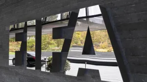 epa08334979 (FILE) - The FIFA logo on display prior to the FIFA Council meeting at the Home of FIFA in Zurich, Switzerland, 14 October 2016 (re-issued on 31 March 2020). The world governing body FIFA will set up a fund to assist competitions and players which have run into financial trouble because of the ongoing coronavirus COVID-19 pandemic, media reports stated on 31 March 2020. EPA/ENNIO LEANZA *** Local Caption *** 53067573