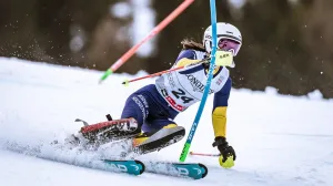 11.02.2025, Hinterglemm, AUT, FIS Weltmeisterschaften Ski Alpin, Saalbach 2025, Team Kombination, Damen, Slalom, im Bild Esma Alic (BIH) // Esma Alic of Bosnia and Herzegovina in action during the Slalom Race of women Team Combination of the FIS Ski World Championships Saalbach 2025 in Hinterglemm, Austria on 2025/02/11. EXPA Pictures ? 2025, PhotoCredit: EXPA/ Johann Groder Photo: EXPA/ Johann Groder/EXPA