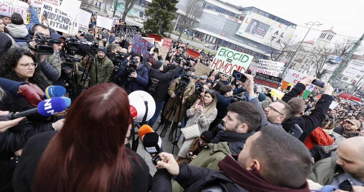 Protesti studenata Trg/Damir Deljo