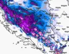 Okvirna visina snježnog pokrivača u subotu(15.02) ujutru. Određena odstupanja u odnosu na mapu su moguća ali okvirno bi to trebalo izgledati slično/Bhmeteo