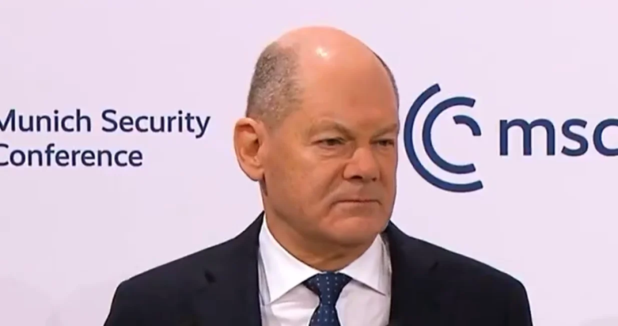 Olaf Scholz na Minhenskoj sigurnosnoj konferenciji/Screenshot