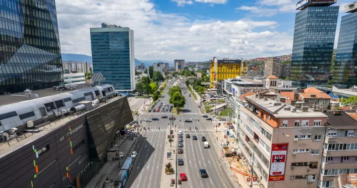 Marijin Dvor, Sarajevo, pogled iz zraka/Sulejman Omerbašić