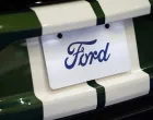 epa10311294 A Ford logo is displayed at AutoMobility LA Auto Show in Los Angeles, California, USA, on 17 November 2022. EPA/Allison Dinner/Allison Dinner