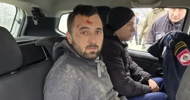 emir selimović nakon ohapšenja u policijskom vozilu ATV/Atv