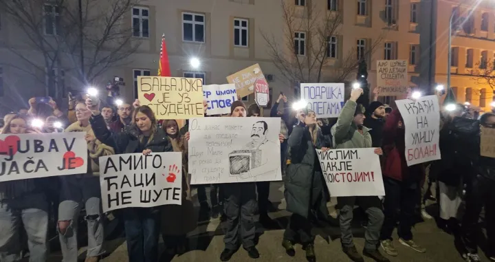 Protest studenata u Banjoj Luci, podrška studentima u Srbiji/Goran Dakić/