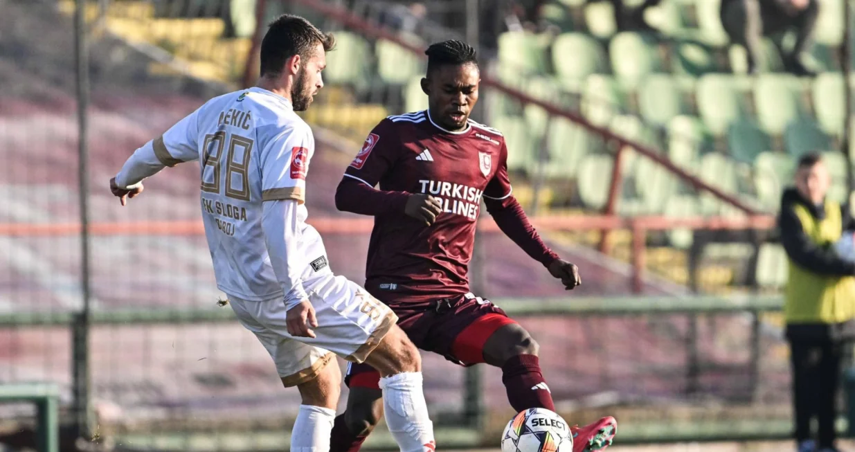 Nedim Mekić i Francis Kyeremeh (FOTO: FK Sarajevo)