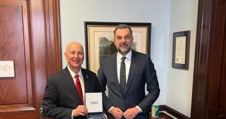 Pete Ricketts i Elmedin Konaković u Washingtonu//