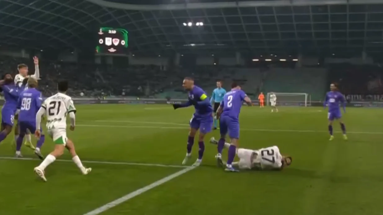 Olimpija nije uspjela realizovati penal (FOTO: Screenshot)