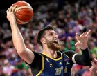 epa10167047 Jusuf Nurkic of Bosnia and Herzegovina in action during the FIBA EuroBasket 2022 group B stage match between Lithuania and Bosnia and Herzegovina in Cologne, Germany, 07 September 2022. EPA/SASCHA STEINBACH