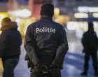 epa08975806 Police officers patrol in the center of Turnhout to prevent a protest against curfew and Covid-19 measures, in Turnhout, Belgium, 30 January 2021. Since the Netherlands has witnessed violent protests the municipal authorities of Turnhout and cities at the border have been on high alert. EPA/JULIEN WARNAND/Julien Warnand