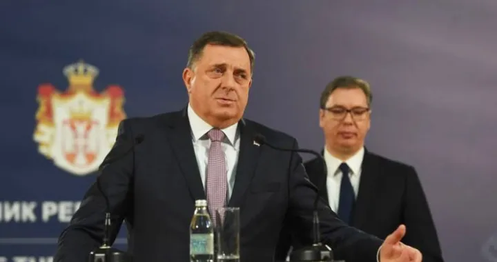 Milorad Dodik i Aleksandar Vučić/Screenshot