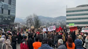 Protest u sarajevu u organizaciji neformalne grupe studenata Hićel ta promjena/Damir Deljo