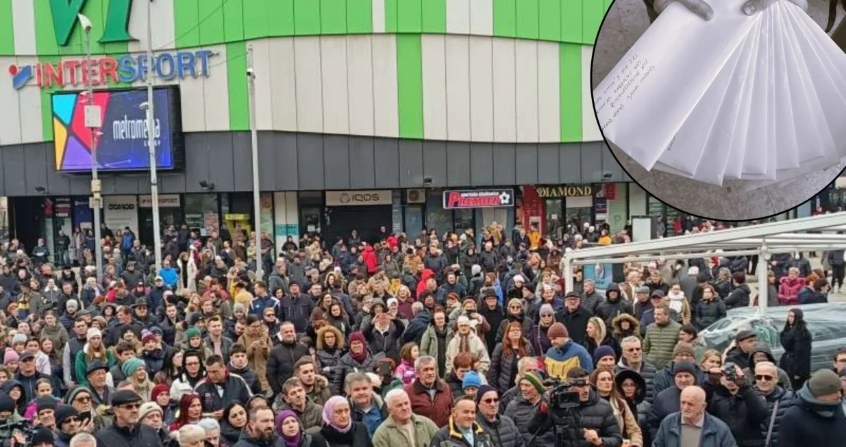 Mirni protest Zeničana - "Zenica ustaje"//