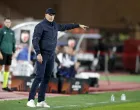 epa10284303 AS Monaco's Belgian head coach Philippe Clement gestures during the UEFA Europa League Group H soccer match between AS Monaco and Red Star Belgrade, at Stade Louis II, in Monaco, 03 November 2022. EPA/SEBASTIEN NOGIER