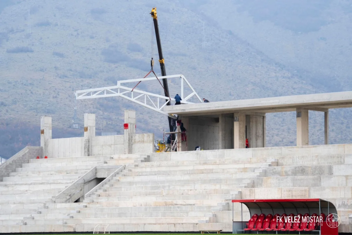 Radovi na stadionu/FOTO: Adil Baralija - FK Velež