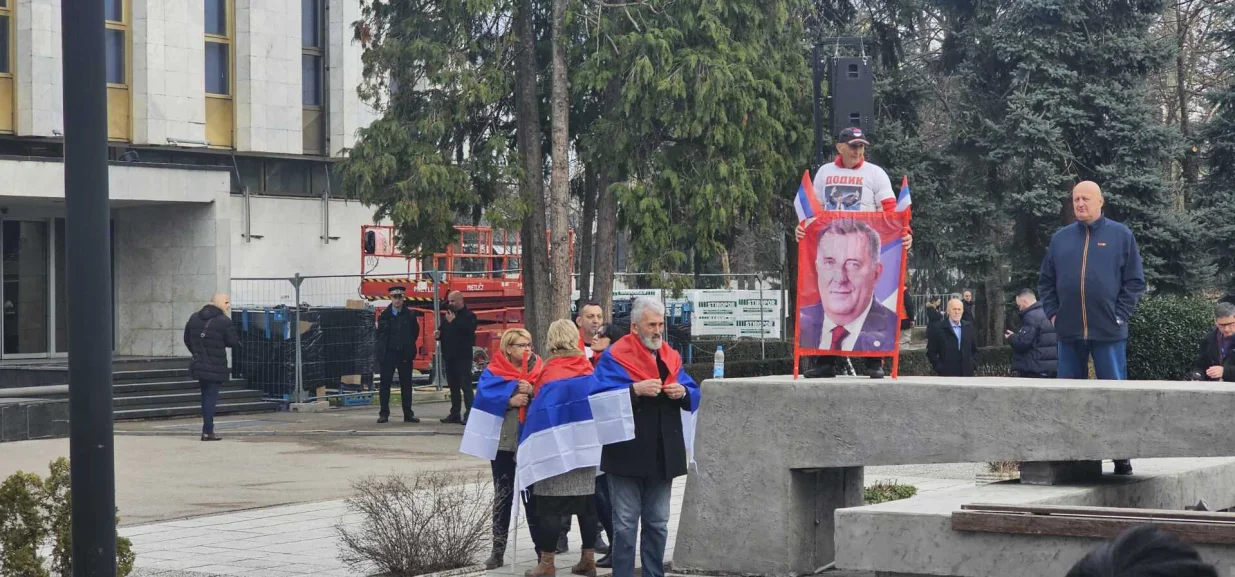 Miting u Banjoj Luci, okupljanje građana, podrška za Dodika, Milorad Dodik/Goran Dakić