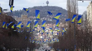 Novo Sarajevo ukrašeno zastavama BiH/Općina Novo Sarajevo