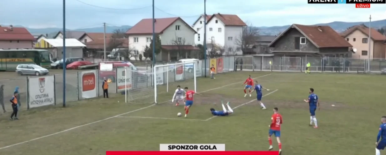 Pogodak Marčetića za 3:1 (FOTO: Screenshot/Arena Sport)