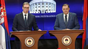 milorad dodik, aleksandar vučić, banja luka, dan presude/Miomir Jakovljevic