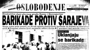 Barikade protiv Sarajeva/ Arhiv Oslobođenja/