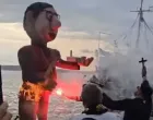 kašteli, hrvatska, aleksandar vučić, lutka, karneval/Screenshot