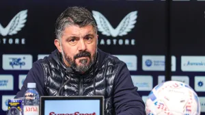 02.03.2025., Zagreb - SuperSport HNL, 24. kolo, GNK Dinamo - HNK Hajduk. Konferencija nakon utakmice trenera Hajduka Gennara Gattusa. Photo: Luka stanzl/PIXSELL