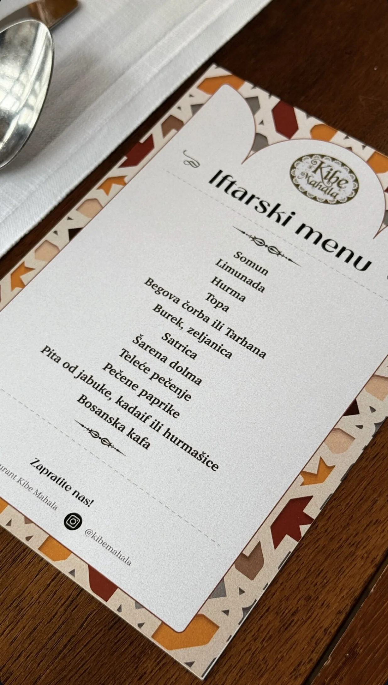 Iftarski meni/
