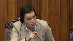 ana brnabić, skupština rs, haos/Screenshot