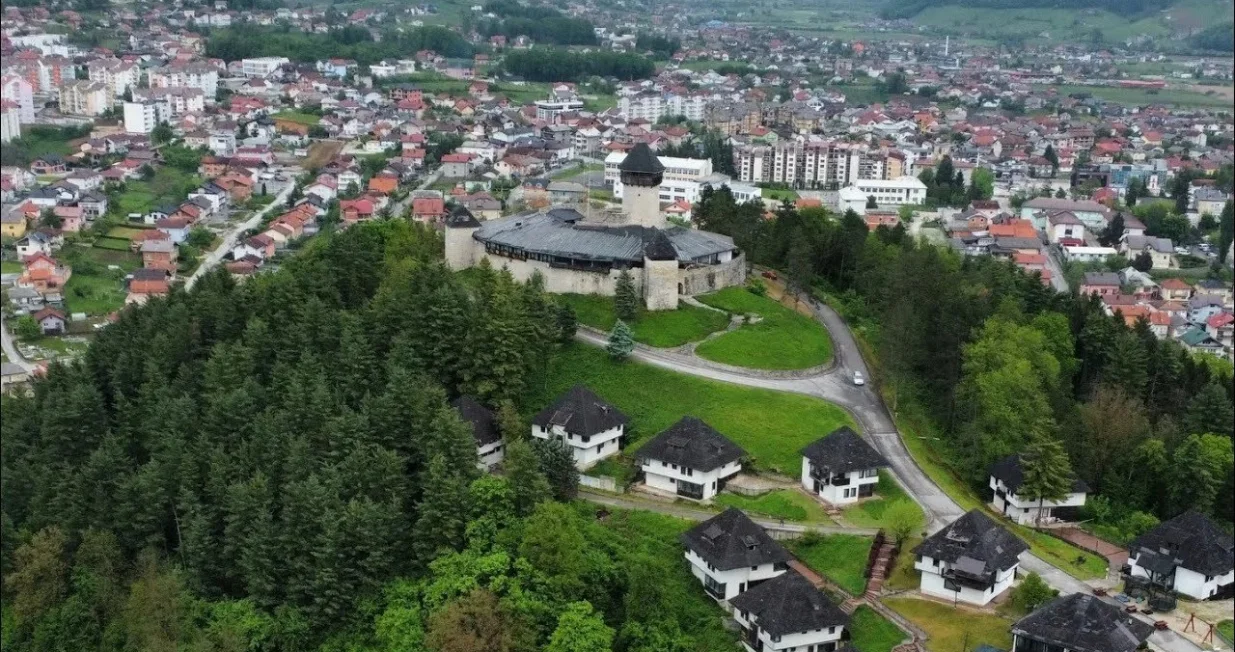 Pogled na stari dio grada u Kladuši/