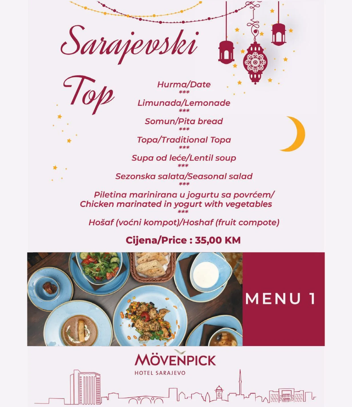 Iftarski meni: Sarajevski top//