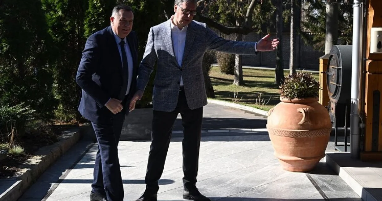 Dodik i Vučić u Beogradu/Tanjug//