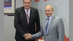 Dodik i Putin su se sastali u Sankt Petrburgu/Twitter/