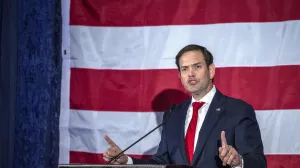 epa10295117 US senator Marco Rubio, who was re-elected to the United States Senate, speaks during his Election Night Party in Miami at the Hilton Miami Airport Blue Lagoon in Miami, Florida, USA, 08 November 2022.The US midterm elections are held every four years at the midpoint of each presidential term and this year include elections for all 435 seats in the House of Representatives, 35 of the 100 seats in the Senate and 36 of the 50 state governors as well as numerous other local seats and ballot issues. EPA/CRISTOBAL HERRERA-ULASHKEVICH EPA-EFE/CRISTOBAL HERRERA-ULASHKEVICH/Cristobal Herrera-ulashkevich