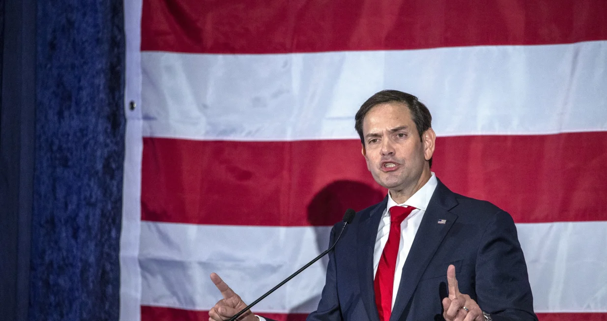 epa10295117 US senator Marco Rubio, who was re-elected to the United States Senate, speaks during his Election Night Party in Miami at the Hilton Miami Airport Blue Lagoon in Miami, Florida, USA, 08 November 2022.The US midterm elections are held every four years at the midpoint of each presidential term and this year include elections for all 435 seats in the House of Representatives, 35 of the 100 seats in the Senate and 36 of the 50 state governors as well as numerous other local seats and ballot issues. EPA/CRISTOBAL HERRERA-ULASHKEVICH EPA-EFE/CRISTOBAL HERRERA-ULASHKEVICH/Cristobal Herrera-ulashkevich