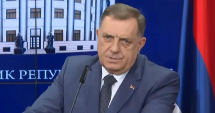 Milorad Dodik/Rtrs/Screenshot