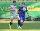 28.04.2025., stadion Aldo Drosina, Pula - SuperSport HNL, 32. kolo, NK Istra 1961 - NK Slaven Belupo. Moris Valincic, Adrian Liber. Photo: Srecko Niketic/PIXSELL