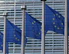 Zastave EU pred sjedištem evropskih institucija u Bruxellesu/