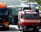04.05.2025., Popovaca - Prometna nesrece u kojoj je sudjelovao autobus i osobni automobil. U nesreci su dvije osobe poginule te ih je nekoliko ozlijedjeno. Photo: Emica Elvedji/PIXSELL/Emica Elvedji/pixsell