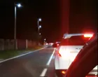 Kolona, gužva, automobili, povratak sa prvomajskih praznika, Mostar - Sarajevo, smjer prema Sarajevu/Prtsc