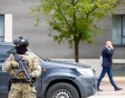 MUP RS, SAJ, specijalci čuvaju Milorada Dodika, specijalci ispred Univerziteta u Istočnom Sarajevu/Damir Deljo