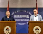 Nebojša Vukanović i Ognjen Bodiroga, press nakon sjednice Kolegija NSRS-a/Fena