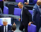 Friedrich Merz of the Christian Democratic Union (CDU) walks, following the announcement of the result as Merz fails to be elected chancellor by German parliament, on the day of a session of the German lower house of parliament Bundestag to elect the new German chancellor, in Berlin, Germany May 6, 2025. REUTERS/Fabrizio Bensch/Fabrizio Bensch