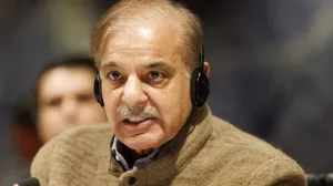 epa10396620 Prime Minister of Pakistan Shehbaz Sharif delivers his remarks during the International Conference on Climate-Resilient Pakistan, at the European headquarters of the United Nation, in Geneva, Switzerland, 09 January 2023. EPA/SALVATORE DI NOLFI/Salvatore Di Nolfi